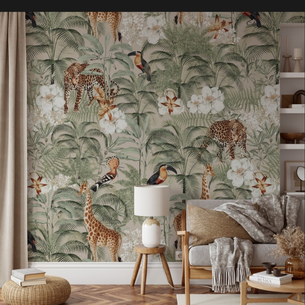 Jungle peel & stick wallpaper
